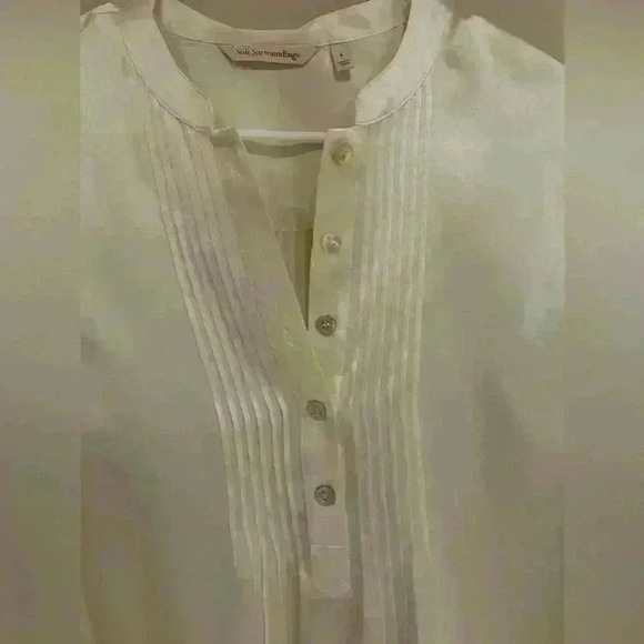 Soft Surroundings Silk blouse size S - Picture 3 of 7